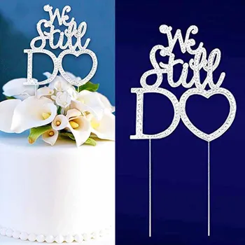 Wedding Decoration WE STILL DO Cake Topper for 10th 20th 25th 30th 40th 50th 60th Anniversary Vow Renewal table centerpiece Gift
Wedding Decoration WE STILL DO Cake Topper for 10th 20th 25th 30th 40th 50th 60th Anniversary Vow Renewal table centerpiece Gift