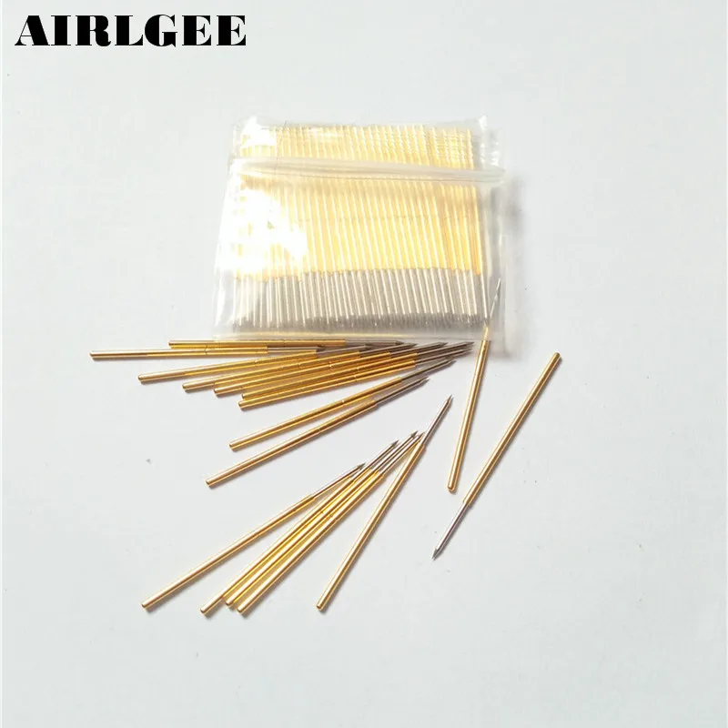 

100 Pieces PL75-B1 0.74mm Spear Tip Spring PCB Testing Contact Probes Pin Free shipping