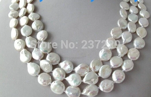 Wholesale price FREE SHIPPING ^^Luster 50" White Rainbow Coin Freshwater Pearl Necklace
Wholesale price FREE SHIPPING ^^Luster 50" White Rainbow Coin Freshwater Pearl Necklace