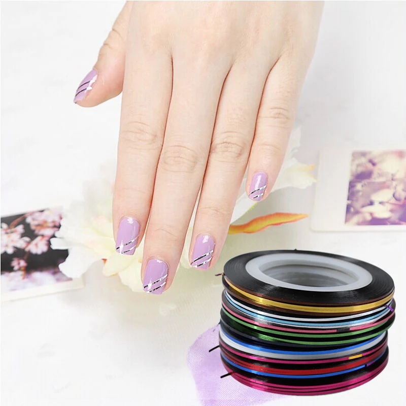Saviland 10pcs/set Rolls Striping Tape Line Nail Art DIY Sticker Tips New Arrival Decorations Manicure Tools
Saviland 10pcs/set Rolls Striping Tape Line Nail Art DIY Sticker Tips New Arrival Decorations Manicure Tools