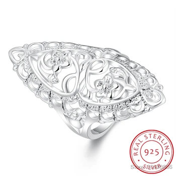 925 Sterling Silver Ring for Women Hollow Rhinestone Engagement British Style Jewelry Vintage Boho Luxury Ladies Female
925 Sterling Silver Ring for Women Hollow Rhinestone Engagement British Style Jewelry Vintage Boho Luxury Ladies Female