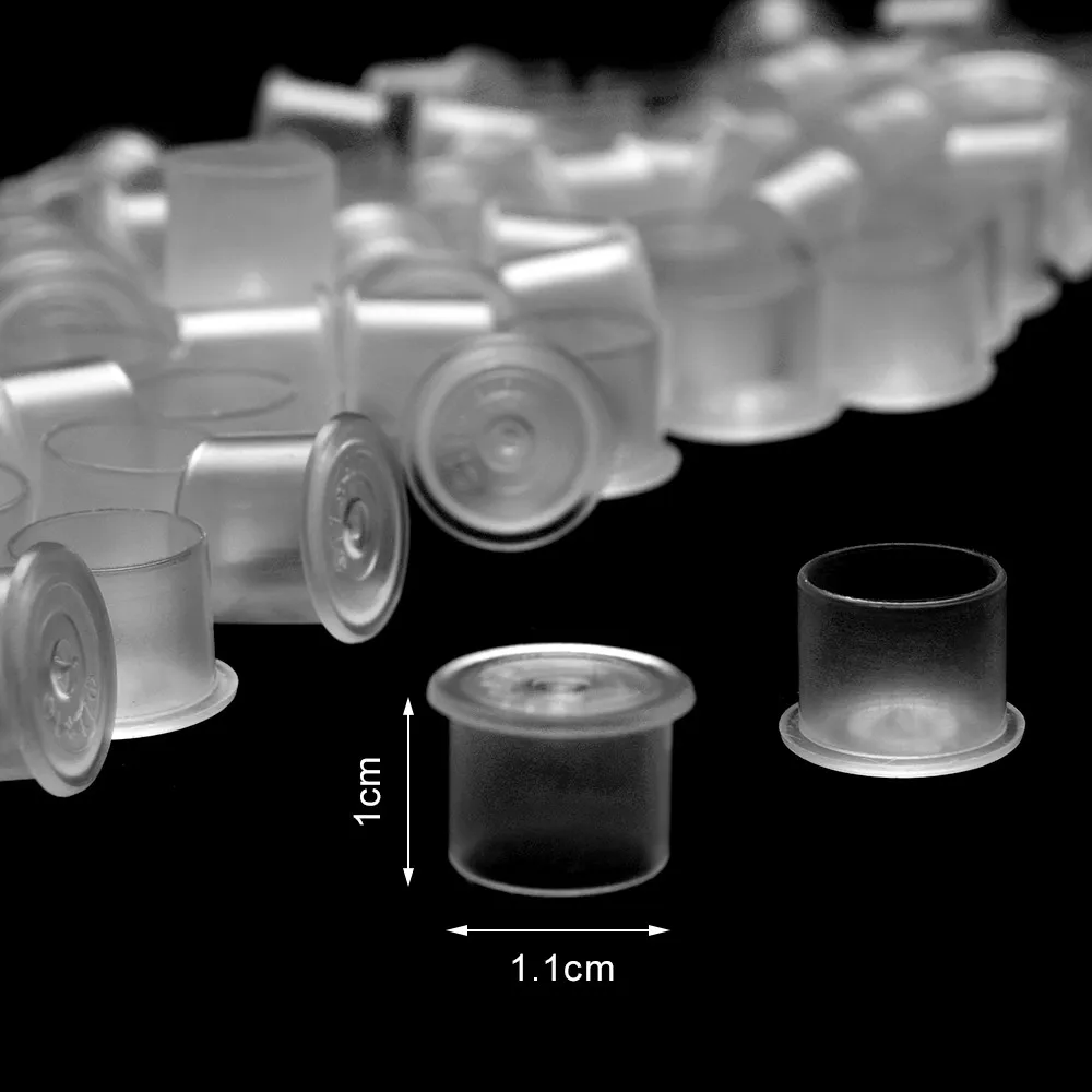 ATOMUS 100pcs Big Size Tattoo Ink Cups Transparent Color Plastic Permanent Makeup Pigment Tattoo Paint Container Cup 
ATOMUS 100pcs Big Size Tattoo Ink Cups Transparent Color Plastic Permanent Makeup Pigment Tattoo Paint Container Cup