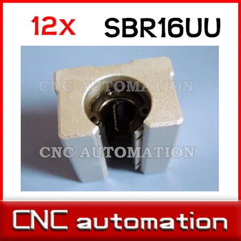 12pcs SBR16UU SBR16 16mm Linear Ball Bearing Block CNC Router for 16mm shaft rail 
12pcs SBR16UU SBR16 16mm Linear Ball Bearing Block CNC Router for 16mm shaft rail