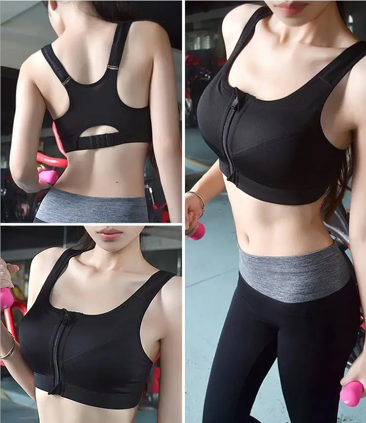 Women's High Impact Underwire Zipper Shockproof Running Vests Sports Bra Yoga Bras Underwear
Women's High Impact Underwire Zipper Shockproof Running Vests Sports Bra Yoga Bras Underwear