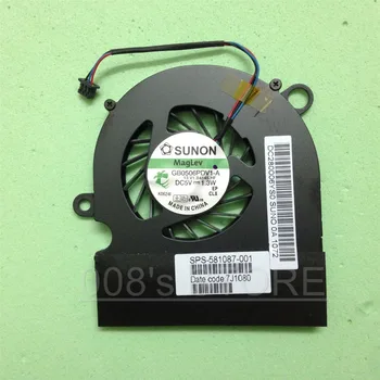 

New CPU Cooler Fan For HP ProBook 5310 5310M SPS 581087-001 GB0506PDV1-A DC5V 1.3W 3 Pin Laptop DC280006YS0 13.V1.B4265.GN