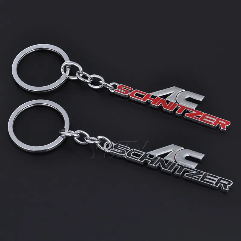 NEW AC Schnitzer chrome key ring chain BMW Mercedes Forged M3 M5 M ACS M6 1M M2