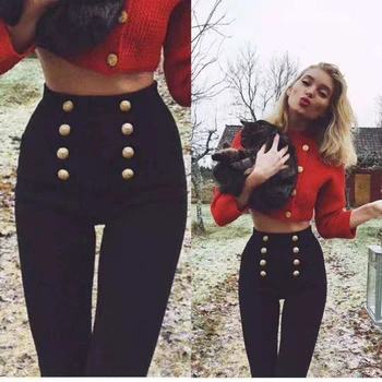 Fashiin Black Button Bodycon Sexy Women Bandage Pants High Elegant 2018 Clubwear Wholesale Solid Goog Quality Verano Festa
Fashiin Black Button Bodycon Sexy Women Bandage Pants High Elegant 2018 Clubwear Wholesale Solid Goog Quality Verano Festa
