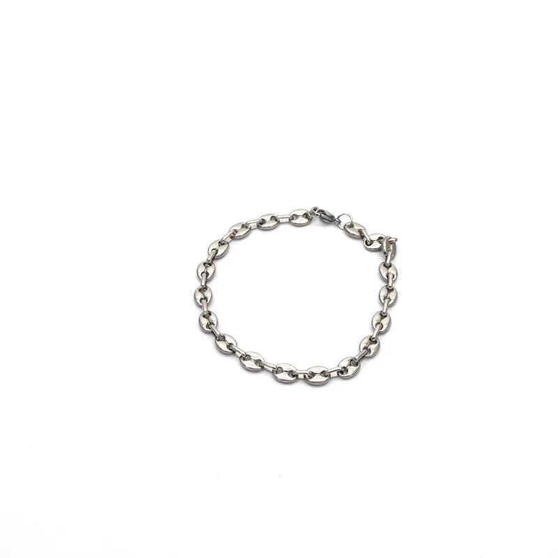 simple design bracelet jewelry wholesale stainless steel bracelet full silver color small coffee bean unisex bracelet Br042214
simple design bracelet jewelry wholesale stainless steel bracelet full silver color small coffee bean unisex bracelet Br042214