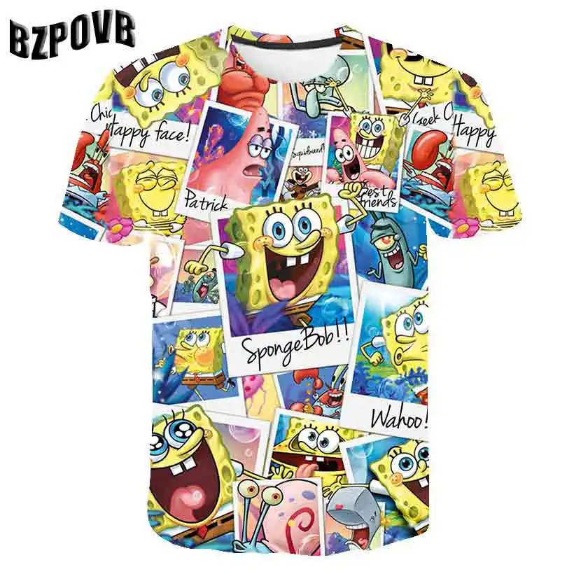 BZPOVB 2019 Men's Summer Fashion Short Sleeve T-Shirt Casual Style Comfortable Soft SpongeBob 3D Print Top T-Shirt
BZPOVB 2019 Men's Summer Fashion Short Sleeve T-Shirt Casual Style Comfortable Soft SpongeBob 3D Print Top T-Shirt