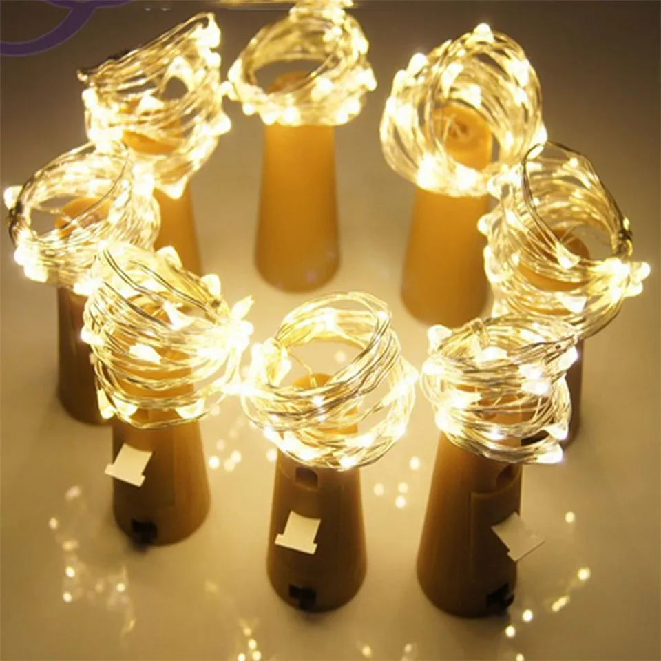 10Pcs/Lot 2M 20Leds Wine Bottle Stopper LED String Waterproof Copper Fairy Strip DIY Cork LED Light For Wedding Party Christmas
10Pcs/Lot 2M 20Leds Wine Bottle Stopper LED String Waterproof Copper Fairy Strip DIY Cork LED Light For Wedding Party Christmas