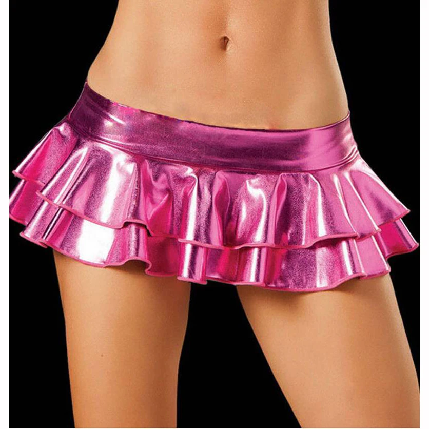 Candy Color Sexy Double Layer Tiered Skirt PU Faux Leather Micro Mini Skirts Kawaii Ra-ra Pole Dance Clubwear Faldas Jupe Gonna
Candy Color Sexy Double Layer Tiered Skirt PU Faux Leather Micro Mini Skirts Kawaii Ra-ra Pole Dance Clubwear Faldas Jupe Gonna