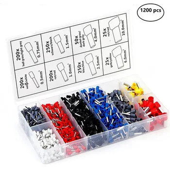 1200pcs Wire Terminal Crimp Connector Insulated Uninsulated Wire End Ferrules CLH@8
1200pcs Wire Terminal Crimp Connector Insulated Uninsulated Wire End Ferrules CLH@8