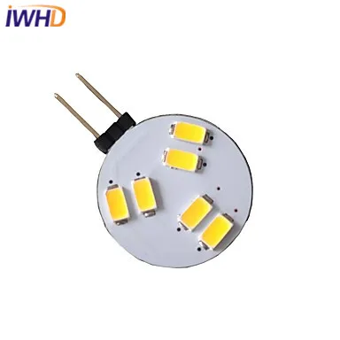 

IWHD 10pcs/lot G4 LED 12V LED Bulb 1.5W 150-200LM LED Light DC SMD5730 LED Bi-pin Light 3000K/6000K LED Light Plum Flower
