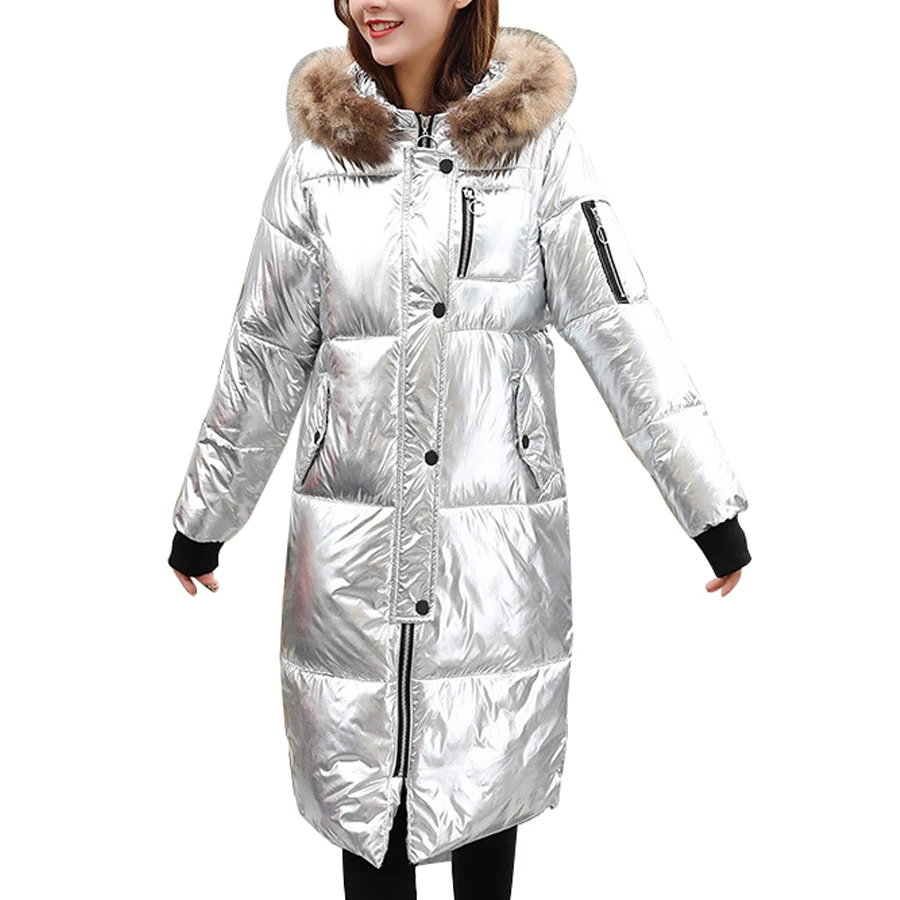 Winter Fashion Silver Down Jacket Female Parkas Street Zipper Long Sleeve Winter Coat 2017 Women Warm Parka Jacket Warm Coat
Winter Fashion Silver Down Jacket Female Parkas Street Zipper Long Sleeve Winter Coat 2017 Women Warm Parka Jacket Warm Coat