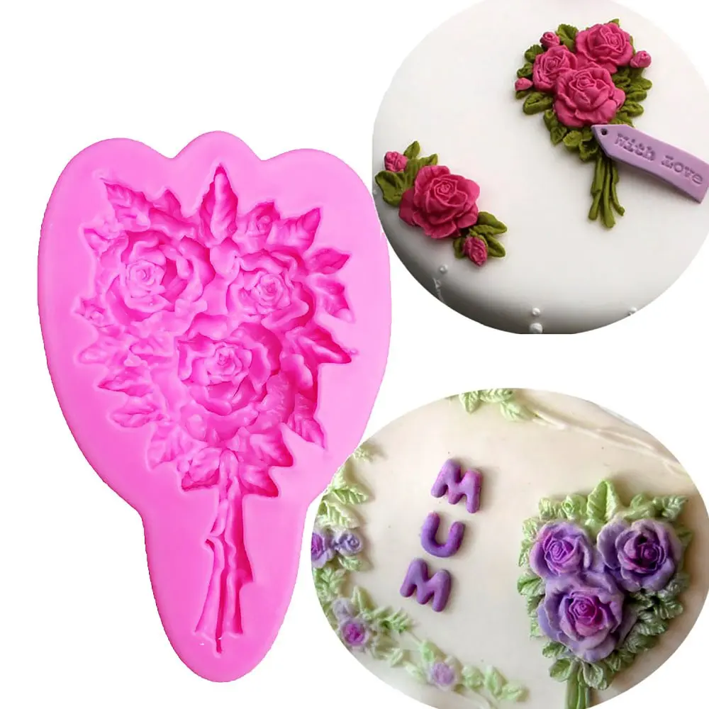 Flower Shape 3D fondant cake silicone mold food grade mastic confeitaria chocolate pastry candy Clay making tools F1062
Flower Shape 3D fondant cake silicone mold food grade mastic confeitaria chocolate pastry candy Clay making tools F1062