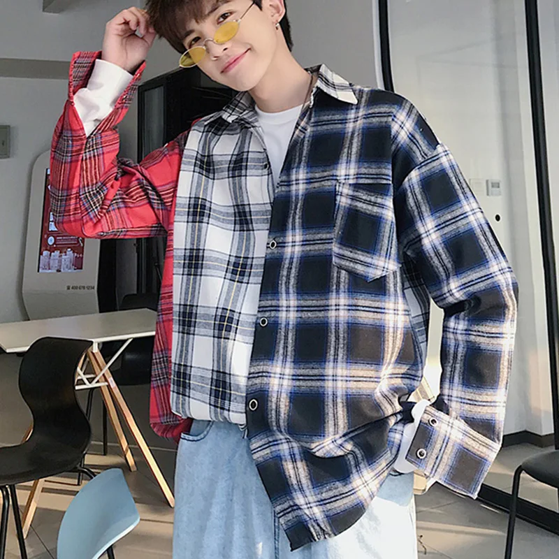 Harajuku fashion long sleeve plaid flannel shirts men Korean oversize clothes 5xl spring hip hop streetwear male clothing CS21
Harajuku fashion long sleeve plaid flannel shirts men Korean oversize clothes 5xl spring hip hop streetwear male clothing CS21