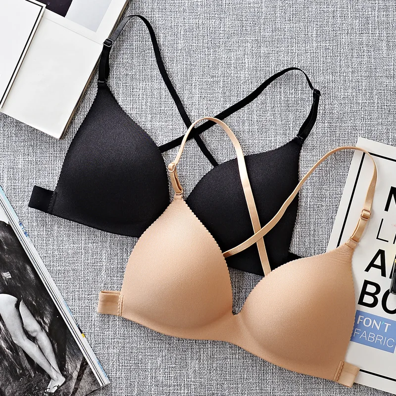 Fashion Sexy Bras Push Up Gather Bra For Girls Women Brassiere Wire Free Womens Seamless one size solid colour Bralette lingerie
Fashion Sexy Bras Push Up Gather Bra For Girls Women Brassiere Wire Free Womens Seamless one size solid colour Bralette lingerie