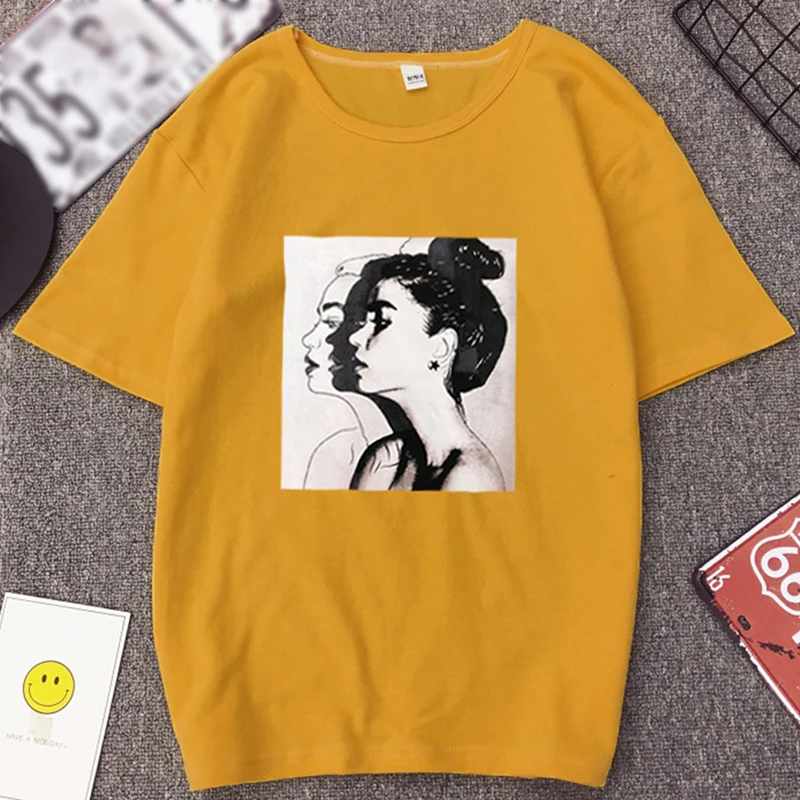 New Fashion T shirt Woman Spring Summer Girls Print Short Sleeve O Neck Cotton Spandex Women Top Slim Fit Soft 3XL Women Tshirt
New Fashion T shirt Woman Spring Summer Girls Print Short Sleeve O Neck Cotton Spandex Women Top Slim Fit Soft 3XL Women Tshirt