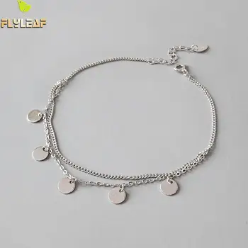 Flyleaf Double Chain Round Piece Ankle Leg Bracelet For Women 2018 New 925 Sterling Silver Barefoot Boho Shoes Fasion Jewellery
Flyleaf Double Chain Round Piece Ankle Leg Bracelet For Women 2018 New 925 Sterling Silver Barefoot Boho Shoes Fasion Jewellery
