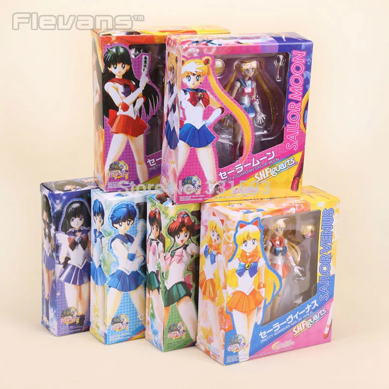 Sailor Moon Anime Moon + Mercury + Mars +Venus + Jupiter + Saturn Set PVC Action Figures Collectible Toys 6" 14CM
Sailor Moon Anime Moon + Mercury + Mars +Venus + Jupiter + Saturn Set PVC Action Figures Collectible Toys 6" 14CM