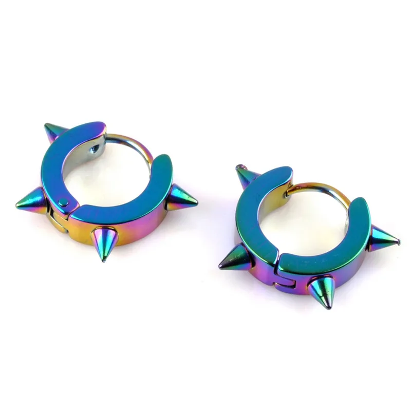 IMIXLOT Punk Round Stainless Steel Hoop Earrings Colorful Earrings For Women Ear Jewelry Accessories
IMIXLOT Punk Round Stainless Steel Hoop Earrings Colorful Earrings For Women Ear Jewelry Accessories
