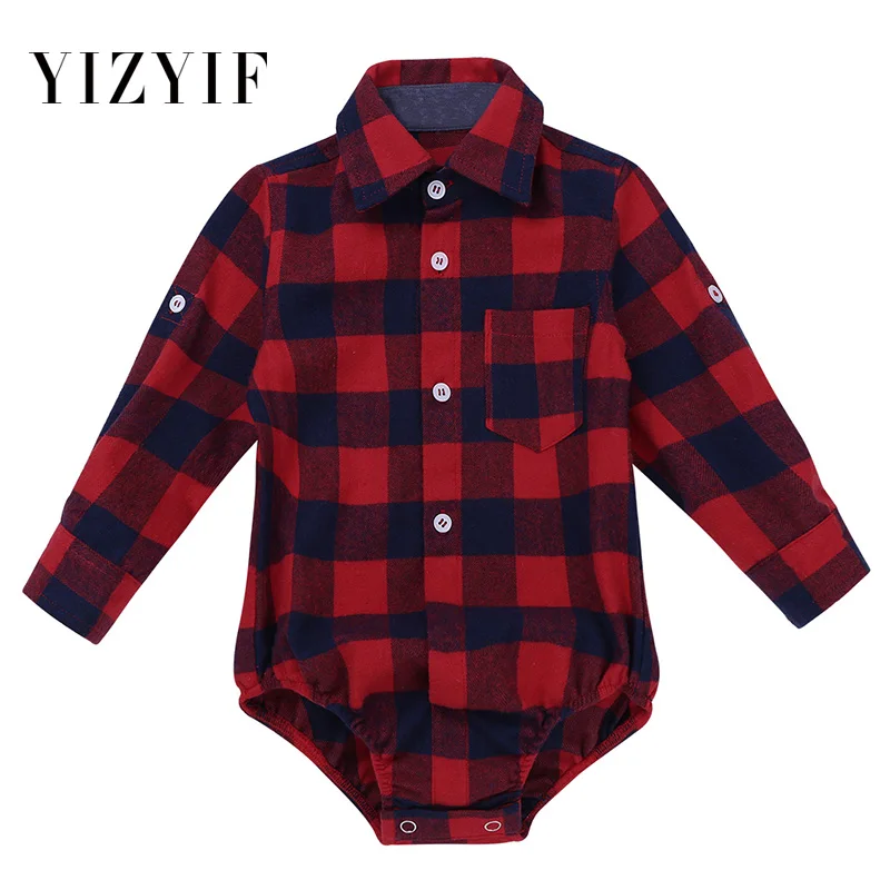YiZYiF Infant Baby Boys Rompers Baby Clothes Long Sleeves body suit Baby Plaid Button-up Shirt Romper Jumpsuit SZ 9-24 Months
YiZYiF Infant Baby Boys Rompers Baby Clothes Long Sleeves body suit Baby Plaid Button-up Shirt Romper Jumpsuit SZ 9-24 Months