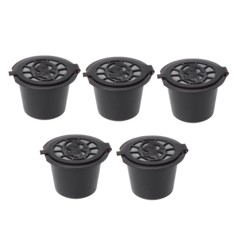 Black 5pcs Coffee Filter Refillable Reusable Coffee Capsule Pods For Nespresso Machine Coffee Maker Accessories Parts
Black 5pcs Coffee Filter Refillable Reusable Coffee Capsule Pods For Nespresso Machine Coffee Maker Accessories Parts