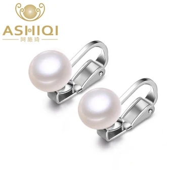 ASHIQI Real 925 sterling silver ear clip on earrings 8.5-9 mm natural freshwater pearl jewelry for women 
ASHIQI Real 925 sterling silver ear clip on earrings 8.5-9 mm natural freshwater pearl jewelry for women