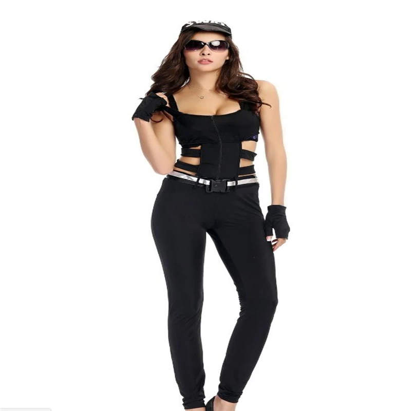 Sexy Women Police Costume Halloween Adult Mysterious Secret Service Cosplay Clothing
Sexy Women Police Costume Halloween Adult Mysterious Secret Service Cosplay Clothing