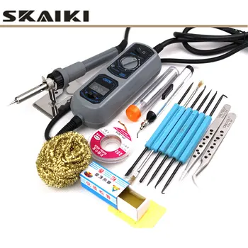Wholesale Skaiki 908D sets 220V 110V Electric Soldering Irons Adjustable Thermostat Mini Pocket Iron Rework Repair Tools
Wholesale Skaiki 908D sets 220V 110V Electric Soldering Irons Adjustable Thermostat Mini Pocket Iron Rework Repair Tools