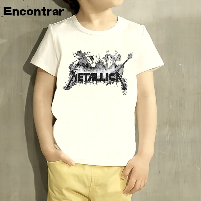 Abolladura Ananiver espalda Heavy Metal Rock Metallica Diseño De Dibujos Animados Bebé Niños / Chica Camiseta  Niños Divertidos Camisetas De Manga Corta Niños Lindos De 7,94 € | DHgate