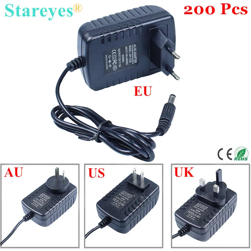 Free Shipping 200 Pieces AC100-240V to DC 12V 2A 5.5x2.5mm Power Adapter Supply Charger LED Lighting Transformer For LED Strip
Free Shipping 200 Pieces AC100-240V to DC 12V 2A 5.5x2.5mm Power Adapter Supply Charger LED Lighting Transformer For LED Strip