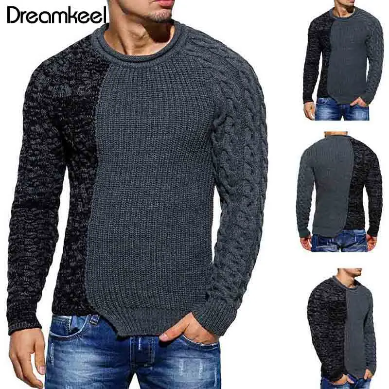 Men's sweater 2019 new casual fashion trend men's round neck personality color matching wild Large size Christmas menswear Y
Men's sweater 2019 new casual fashion trend men's round neck personality color matching wild Large size Christmas menswear Y