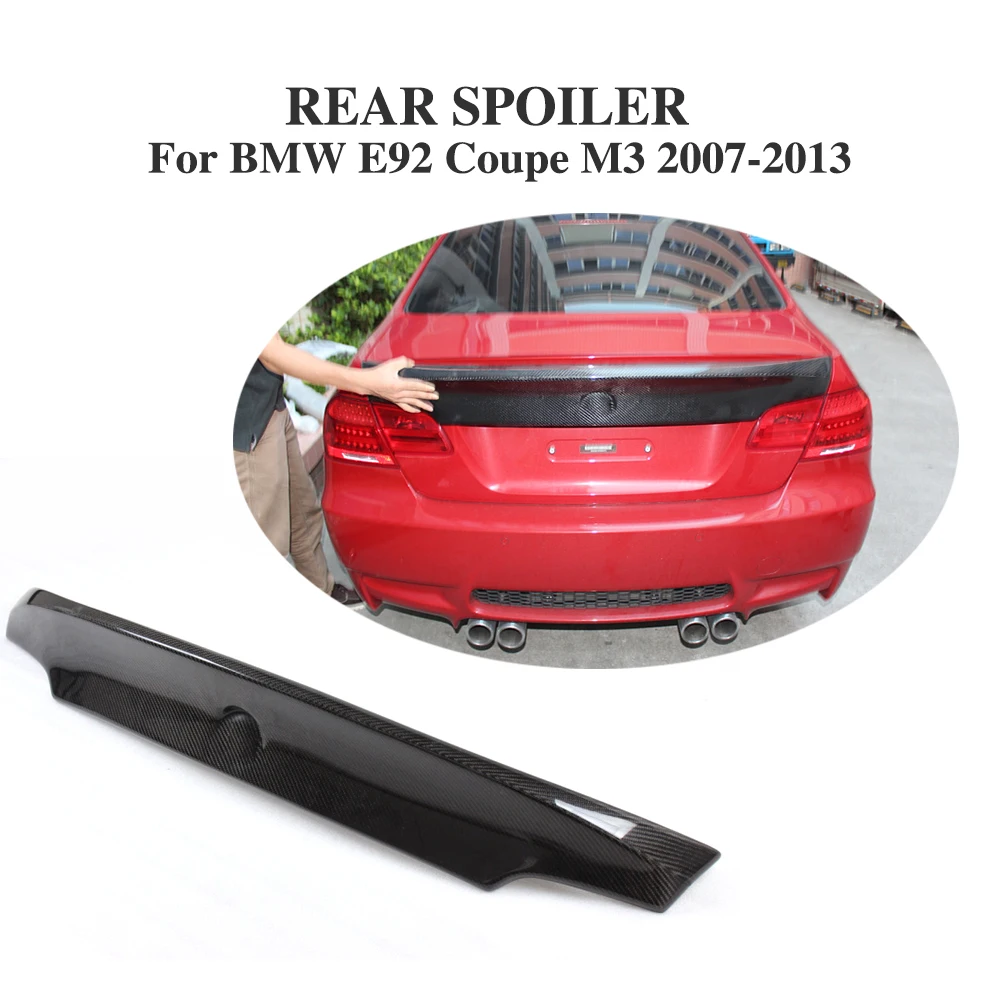 Carbon Fiber Rear Trunk Boot Lip Spoiler Wing For BMW 3 Series E92 Coupe M3 Coupe 2007-2013 Car Styling
Carbon Fiber Rear Trunk Boot Lip Spoiler Wing For BMW 3 Series E92 Coupe M3 Coupe 2007-2013 Car Styling