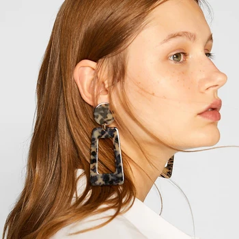 AENSOA 2018 Acrylic Big Geometry Earrings for Women Girl New Fashion Animal Print Vintage Jewelry Leopard Resin Drop Earring
AENSOA 2018 Acrylic Big Geometry Earrings for Women Girl New Fashion Animal Print Vintage Jewelry Leopard Resin Drop Earring