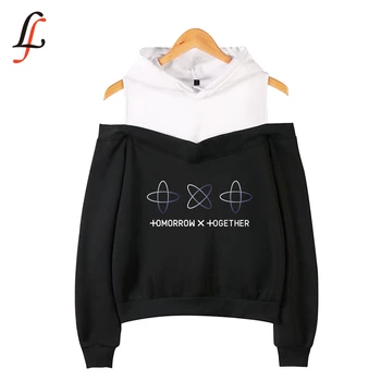 Lecky Shoulder Hoodies Sling Sweatshirt Women TXT tomorrow together Print Sweatshirt Kpop Tops Casual Streetwear Tracksuit
Lecky Shoulder Hoodies Sling Sweatshirt Women TXT tomorrow together Print Sweatshirt Kpop Tops Casual Streetwear Tracksuit