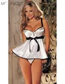 MOONIGHT New Sexy Babydolls Sleepwear Women Erotic Lingerie Nightwear Sexy Lingerie Patchwork Hot Pajamas Uderwear S-2XL MOONIGHT New Sexy Babydolls Sleepwear Women Erotic Lingerie Nightwear Sexy Lingerie Patchwork Hot Pajamas Uderwear S-2XL