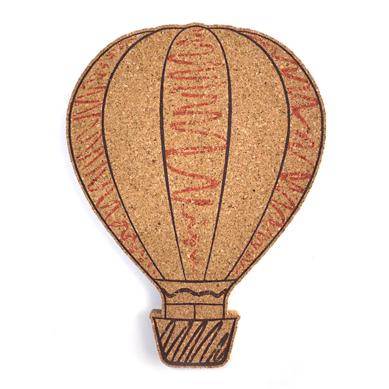 Fire Balloon DIY пробковая доска объявлений мягкая деревянная настенная печатная с