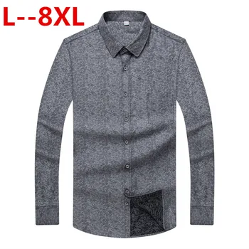 8XL 6X New Arrival 2018 Gray Shirt Men Long Sleeve Business Casual Shirts Men Dress Shirts Comfortable Clothing Camisa Masculina
8XL 6X New Arrival 2018 Gray Shirt Men Long Sleeve Business Casual Shirts Men Dress Shirts Comfortable Clothing Camisa Masculina