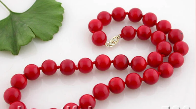 FREE SHIPPING ******Z z1317 17" 11mm 100% nature round red coral bead necklace 14KGP gold
FREE SHIPPING ******Z z1317 17" 11mm 100% nature round red coral bead necklace 14KGP gold
