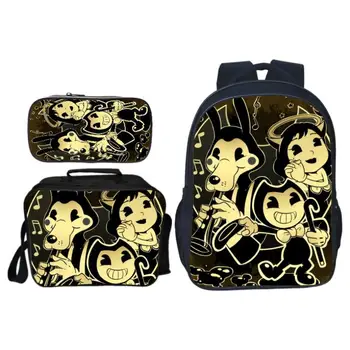 Bendy and The Ink Machine school bags for teenage girls boys backpack set male feminina laptop chilren bagpack large cute
Bendy and The Ink Machine school bags for teenage girls boys backpack set male feminina laptop chilren bagpack large cute