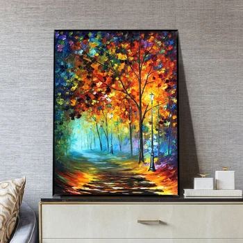 MUYA Large Palette knife painting canvas vertical acrylic paint painting wall pictures for living room abstract painting Autumn
MUYA Large Palette knife painting canvas vertical acrylic paint painting wall pictures for living room abstract painting Autumn