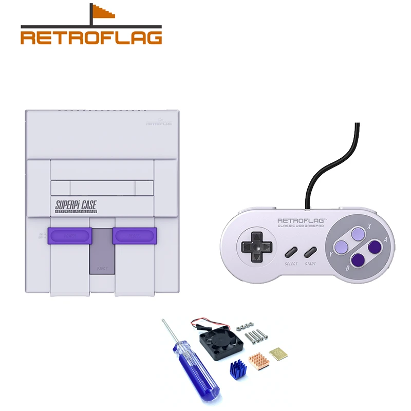 Retroflag SUPERPi CASE-U NESPi Case with Optional USB Game Controller for Raspberry Pi 3B Plus /3B+ / 3B / 2B
Retroflag SUPERPi CASE-U NESPi Case with Optional USB Game Controller for Raspberry Pi 3B Plus /3B+ / 3B / 2B