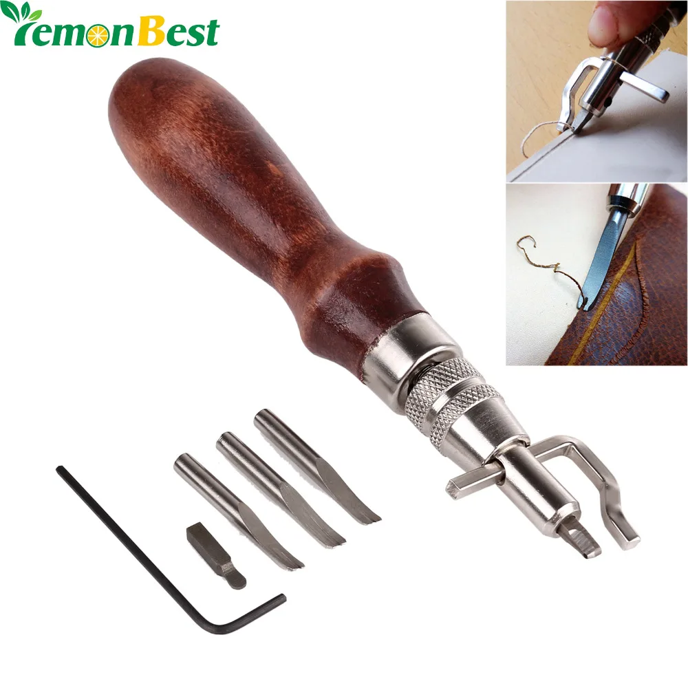 5 in 1 DIY Leathercraft Tool Adjustable Pro Stitching Groover Crease Leather Tools Wood+steel Edge Skiving Beveling Knife Sewing
5 in 1 DIY Leathercraft Tool Adjustable Pro Stitching Groover Crease Leather Tools Wood+steel Edge Skiving Beveling Knife Sewing