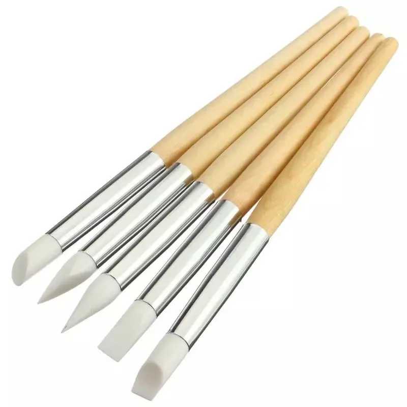 New Style 5 Pcs/Set Silicone Nail Art Carving Pen Drawing Painting Pencil Transparent Acrylic Design Silver Handle Manicure Tool
New Style 5 Pcs/Set Silicone Nail Art Carving Pen Drawing Painting Pencil Transparent Acrylic Design Silver Handle Manicure Tool