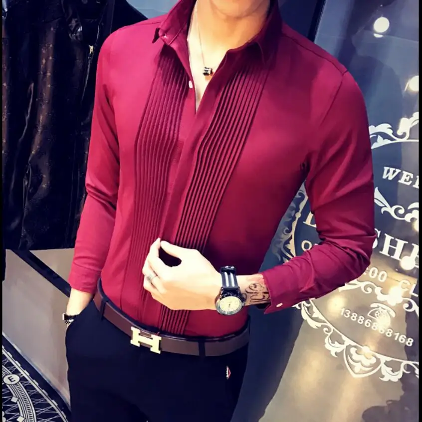 2019 New style Fashion Male autumn pure cotton slim fit long sleeve shirts/Men's High quality lapel business Dress shirt clothes
2019 New style Fashion Male autumn pure cotton slim fit long sleeve shirts/Men's High quality lapel business Dress shirt clothes