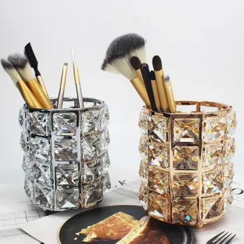 European Crystal Creative Pen Makeup Brush Storage Tube Makeup Organizer Bead Crystal Jewelry Storage Box
European Crystal Creative Pen Makeup Brush Storage Tube Makeup Organizer Bead Crystal Jewelry Storage Box