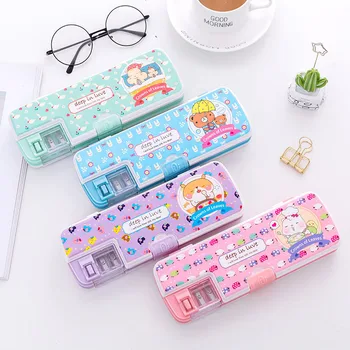 1pc Color Random Multi-function Double-decker Plastic Two Layer Pencil Case Pen Box with Sharpener Student School Supply Gift
1pc Color Random Multi-function Double-decker Plastic Two Layer Pencil Case Pen Box with Sharpener Student School Supply Gift