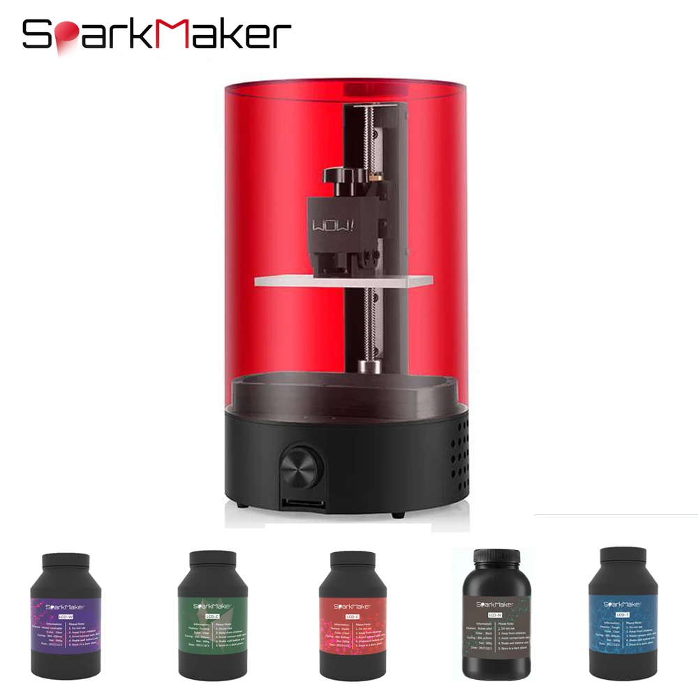 Sparkmaker light curing 98*55*125mm build volume sla lcd /dlp 3d printer uv resin 3d printer
Sparkmaker light curing 98*55*125mm build volume sla lcd /dlp 3d printer uv resin 3d printer