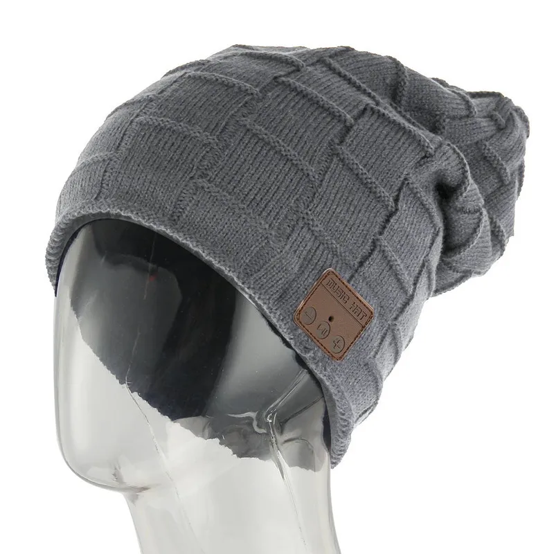 Winter Warm Bluetooth Headset Hat Smart Wireless Earphone Headphone with Mic Speaker Cap Fashion Outdoor Sport Stereo Music Hat